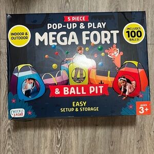 Pop-Up Mega Fort & Ball Pit - Colorful Playset